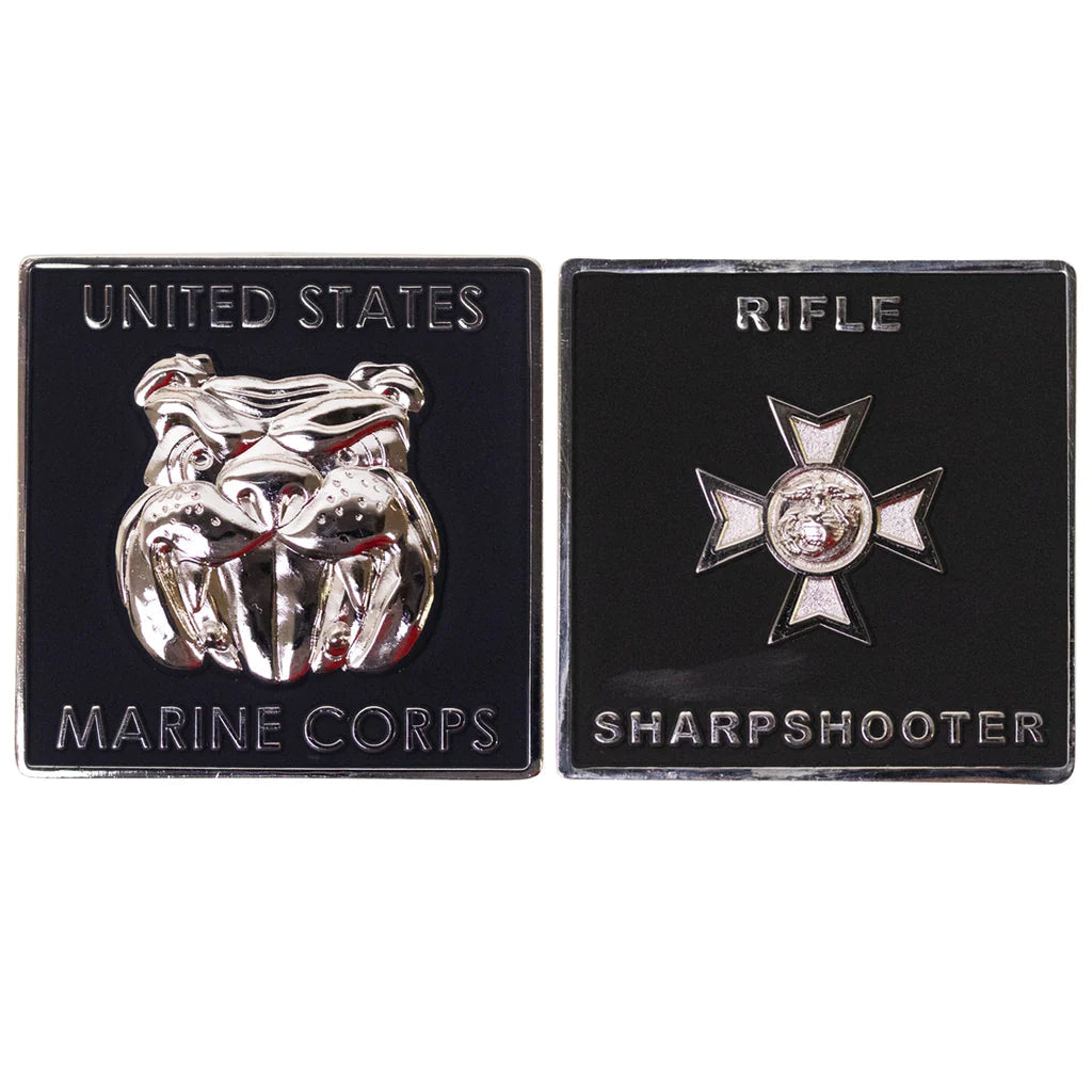1 3/4" USMC Rifle Sharpshooter Coin Challenge Coins