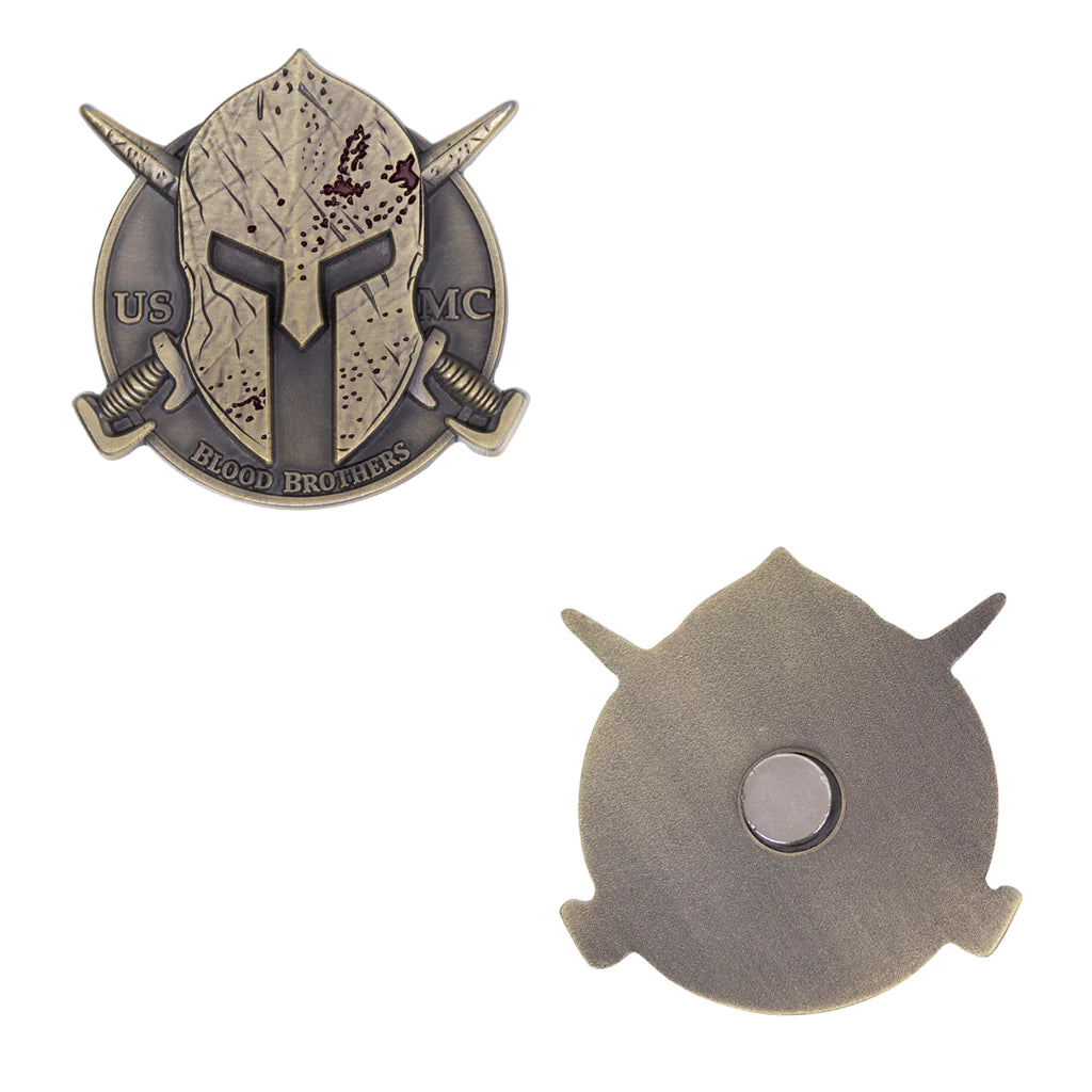 2" Magnet USMC Spartan Blood Brothers Coin Challenge Coins