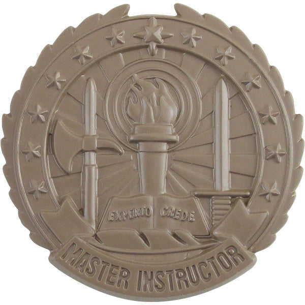 Army Identification Badge: Master Instructor - Brown