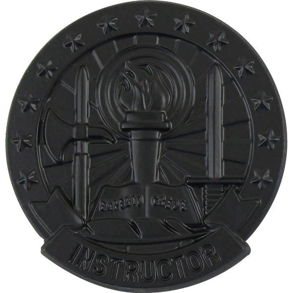 Army Identification Badge: Basic Instructor - Black