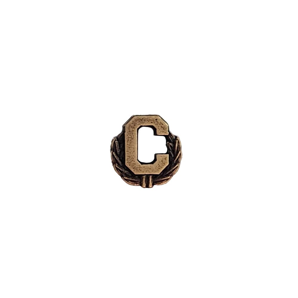 Bronze Wreathed Letter C Device - 5/16" Devices / Attachments