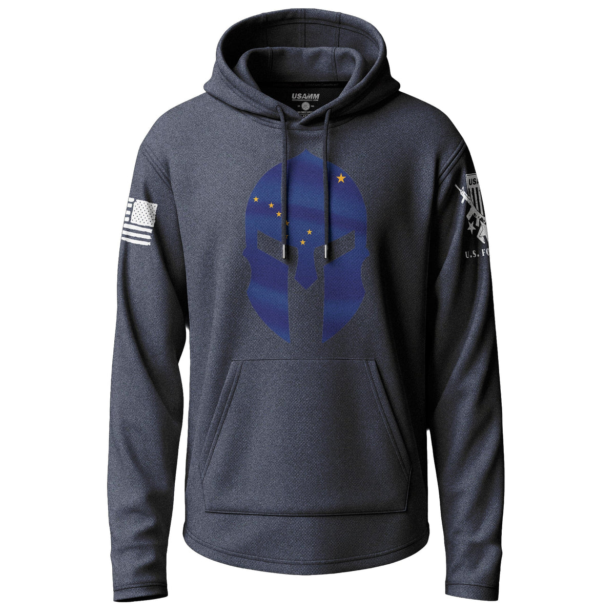 Alaska State Flag Spartan Lightweight Hoodie Lightweight Hoodie 90027-S-NAVY-THIN