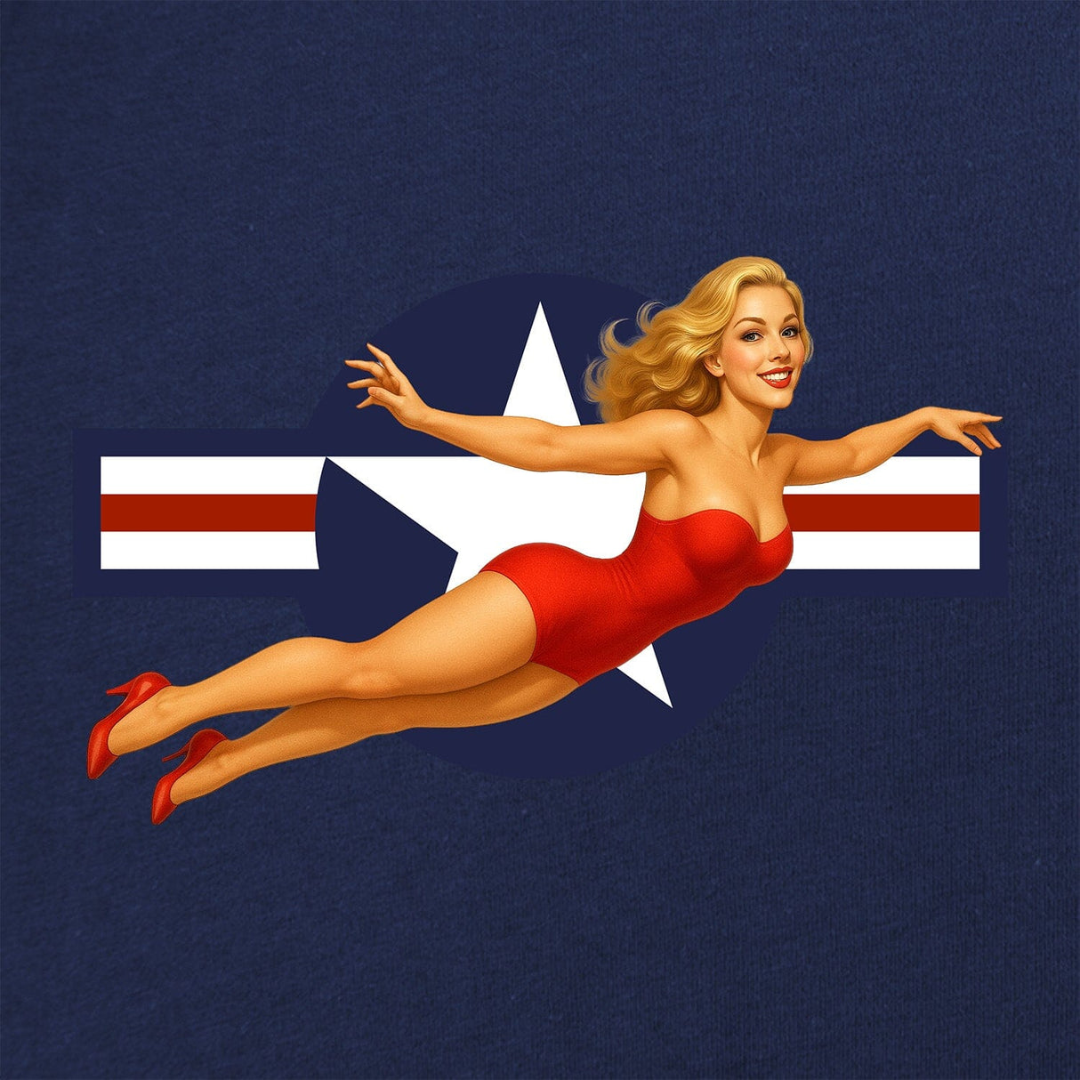 Air Force Flying Woman T-Shirt Shirts