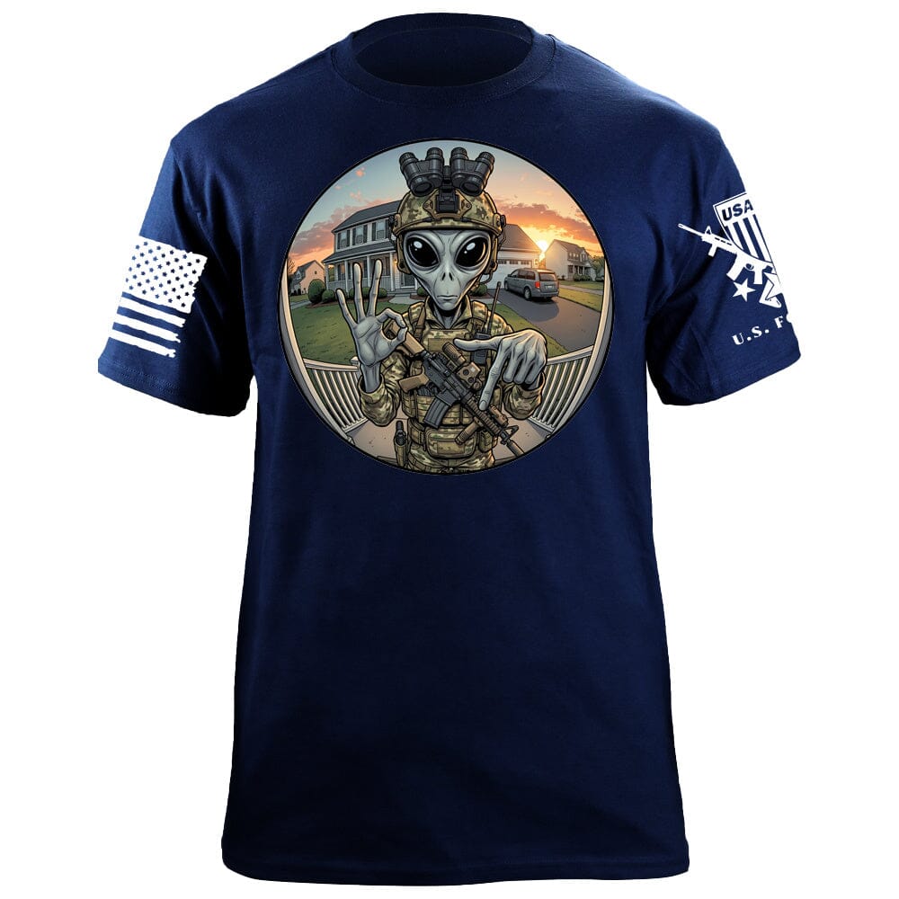 Alien Operator T-Shirt Shirts 88193-S-NAVY