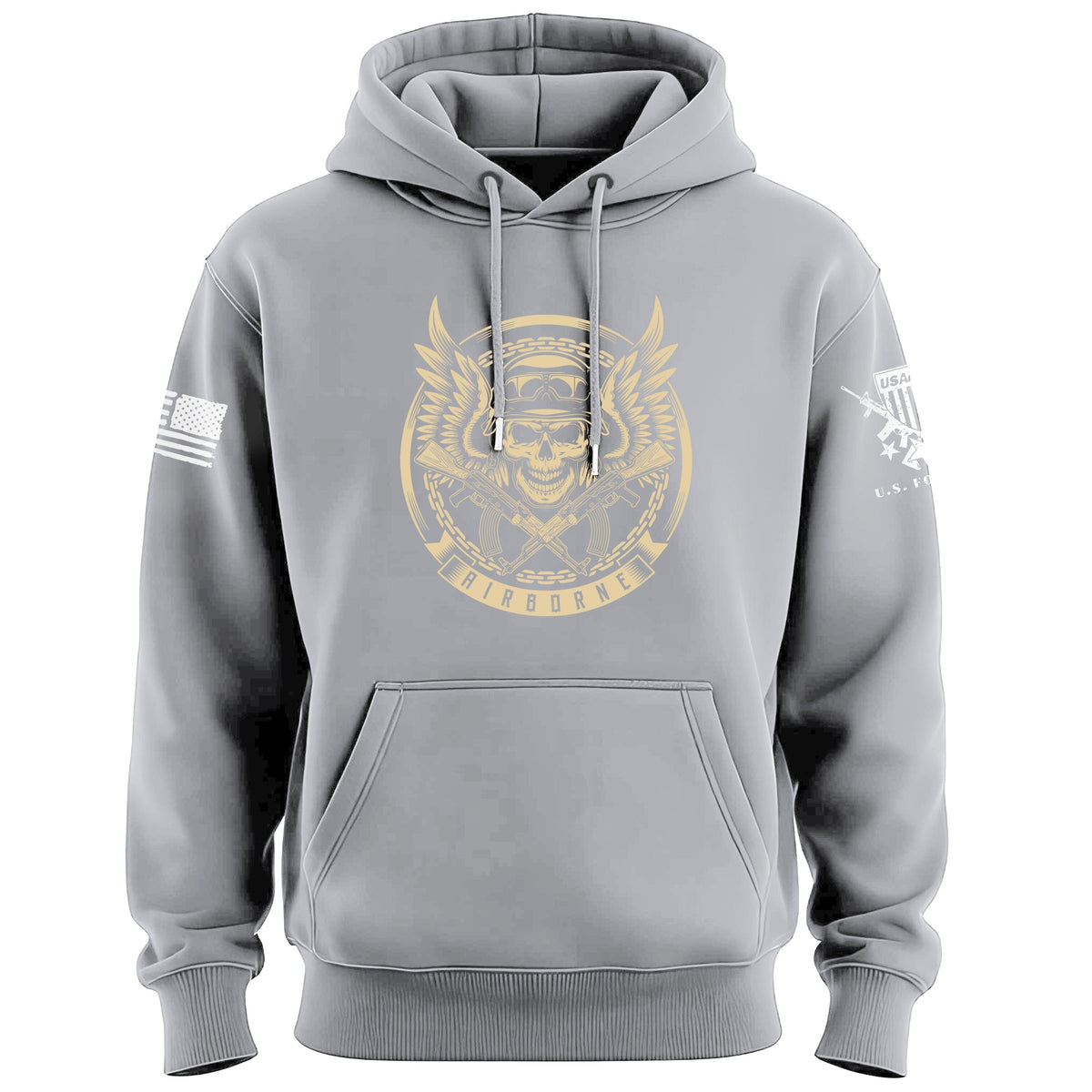 Airborne Chains Skull Hoodie Hoodies 100014-S-HG