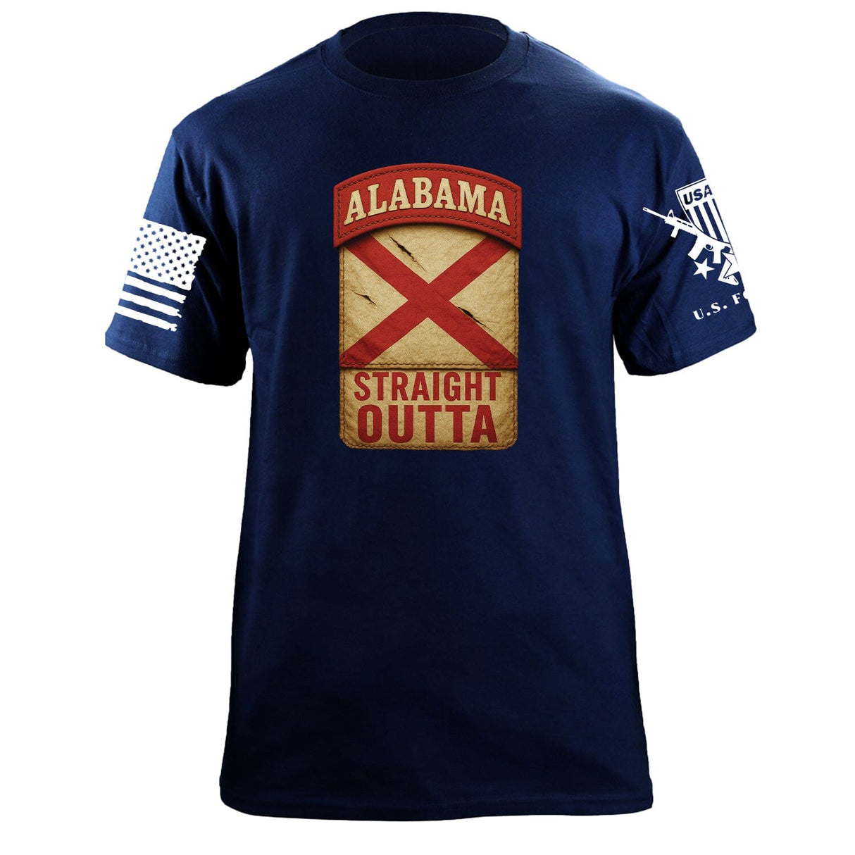 State Tab Shirt: Alabama Shirts 86394-S-NAVY