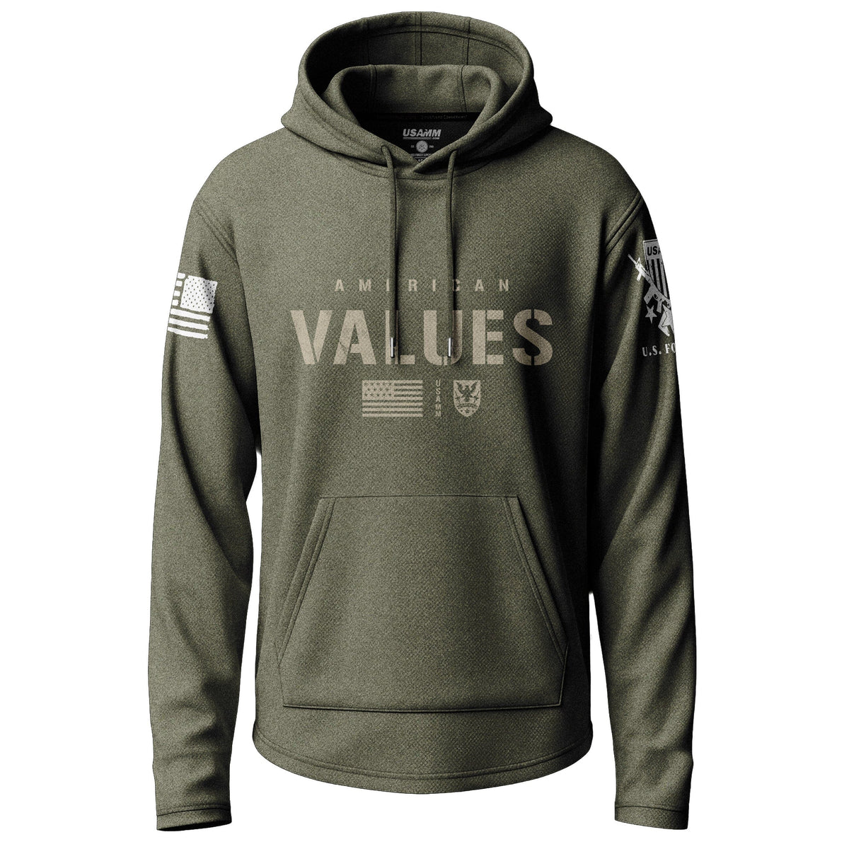American Values Graphic Lightweight Hoodie Lightweight Hoodie 90031-S-MG-THIN