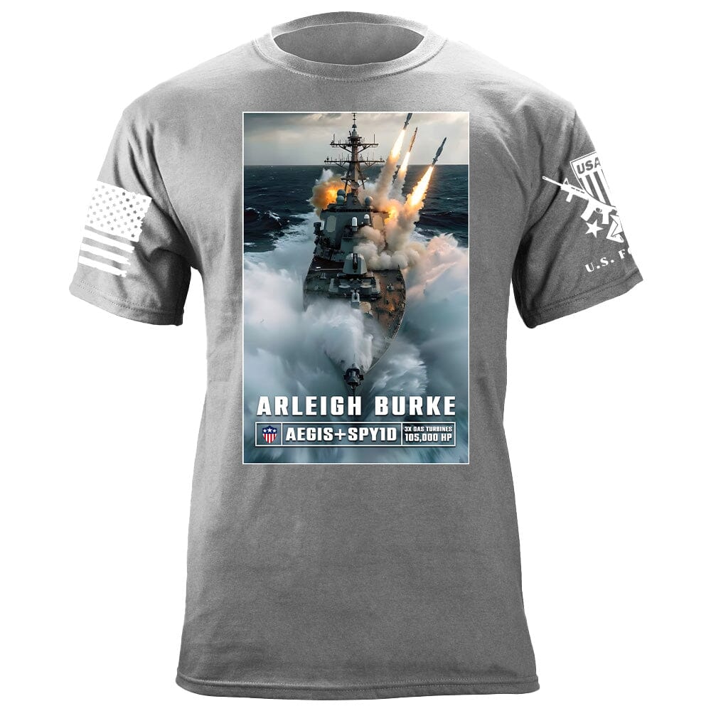 Arleigh-Burke Warship T-Shirt Shirts 88158-S-HG
