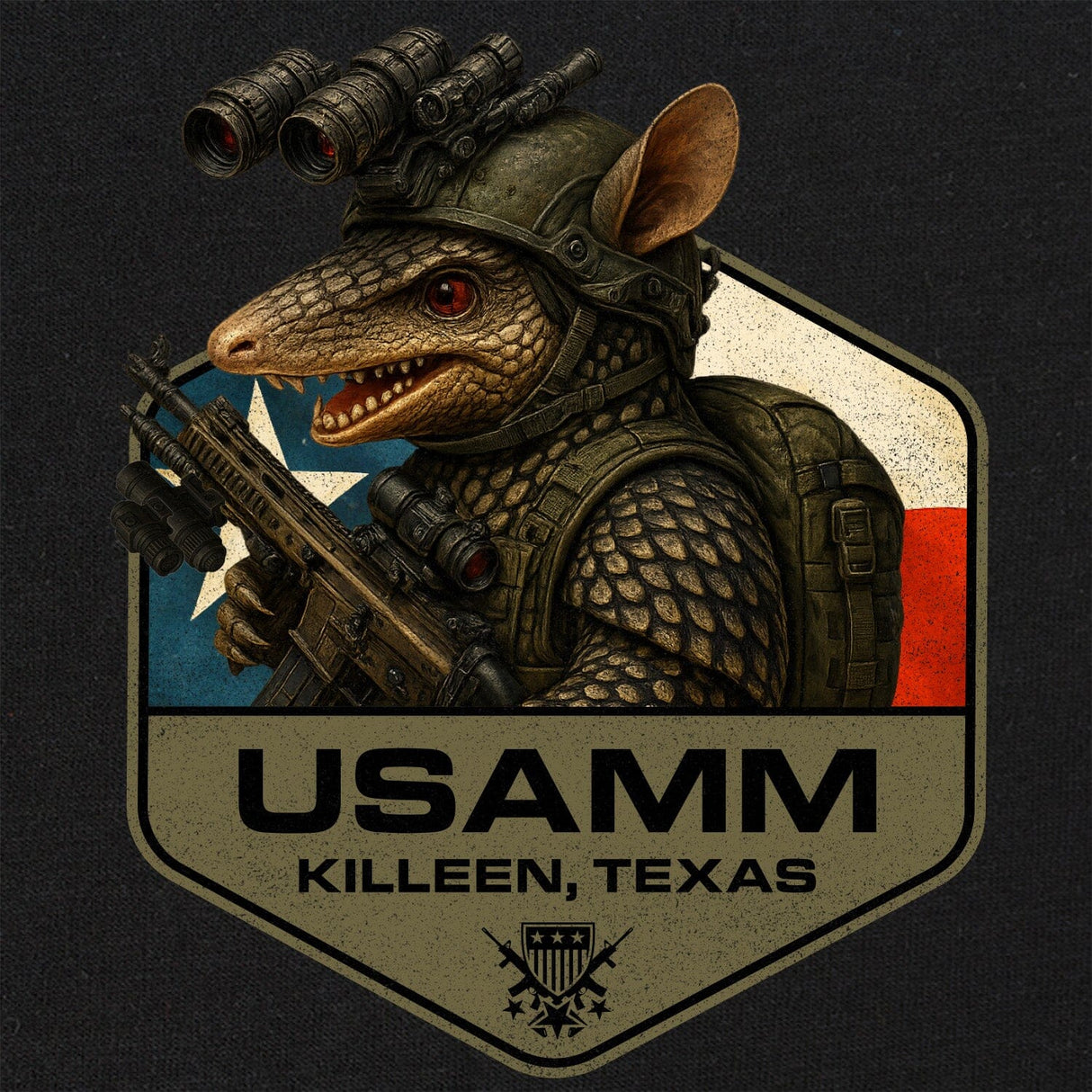 Armadillo Operator Polygon Texas T-Shirt Shirts