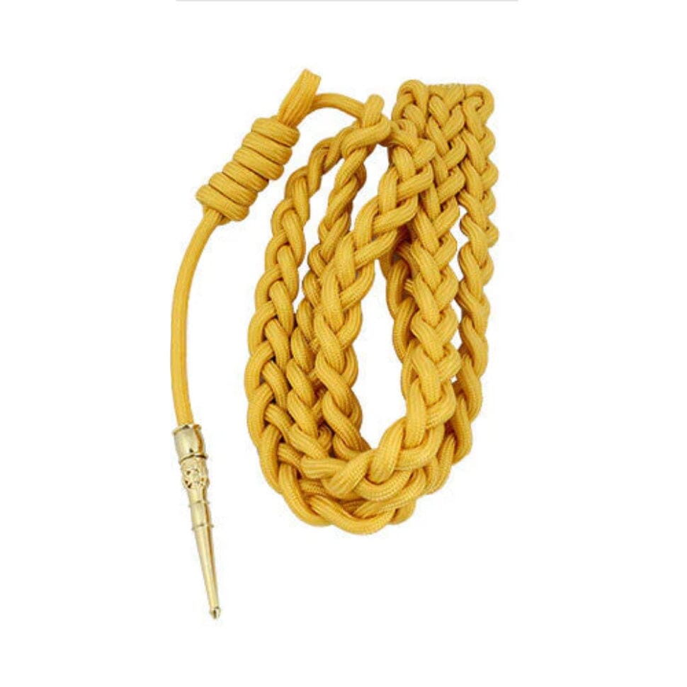 Army Dress Aiguillette - Gold Nylon Dress Uniform Accessories