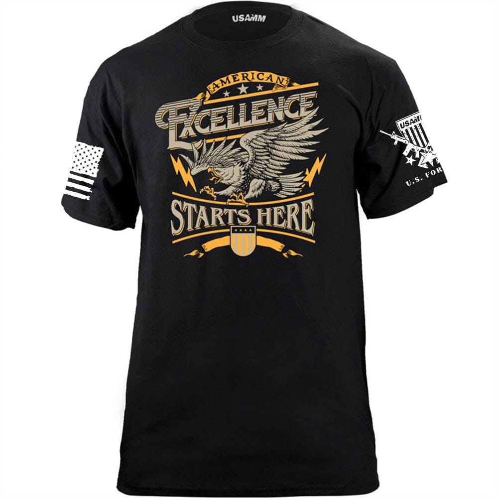 American Excellence Starts Here T-Shirt Shirts 56.081.BK