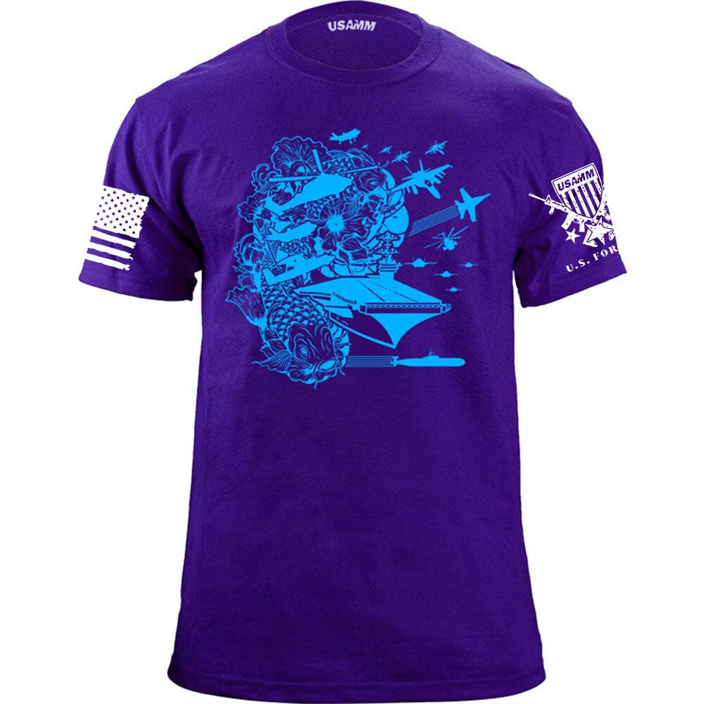 Cyberpunk Koi Design Carrier Battle Group T-Shirt Shirts 55.931.PR