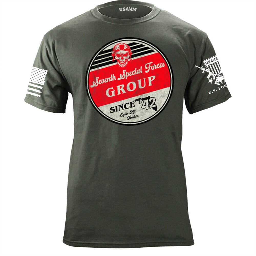 Infantry Division Retro Circle T-Shirts Shirts & Tops