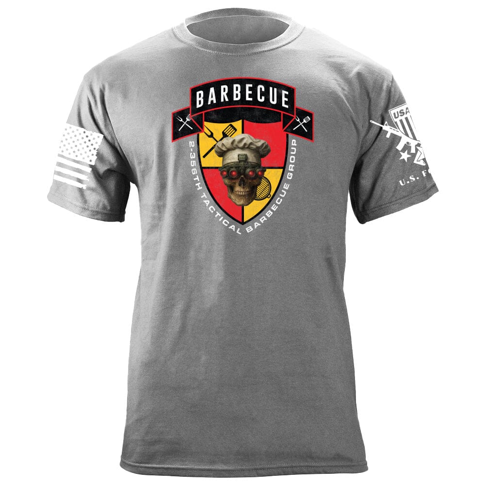2-356th Tactical Barbecue Group T-Shirt - Red & Yellow Shirts 86379-S-HG
