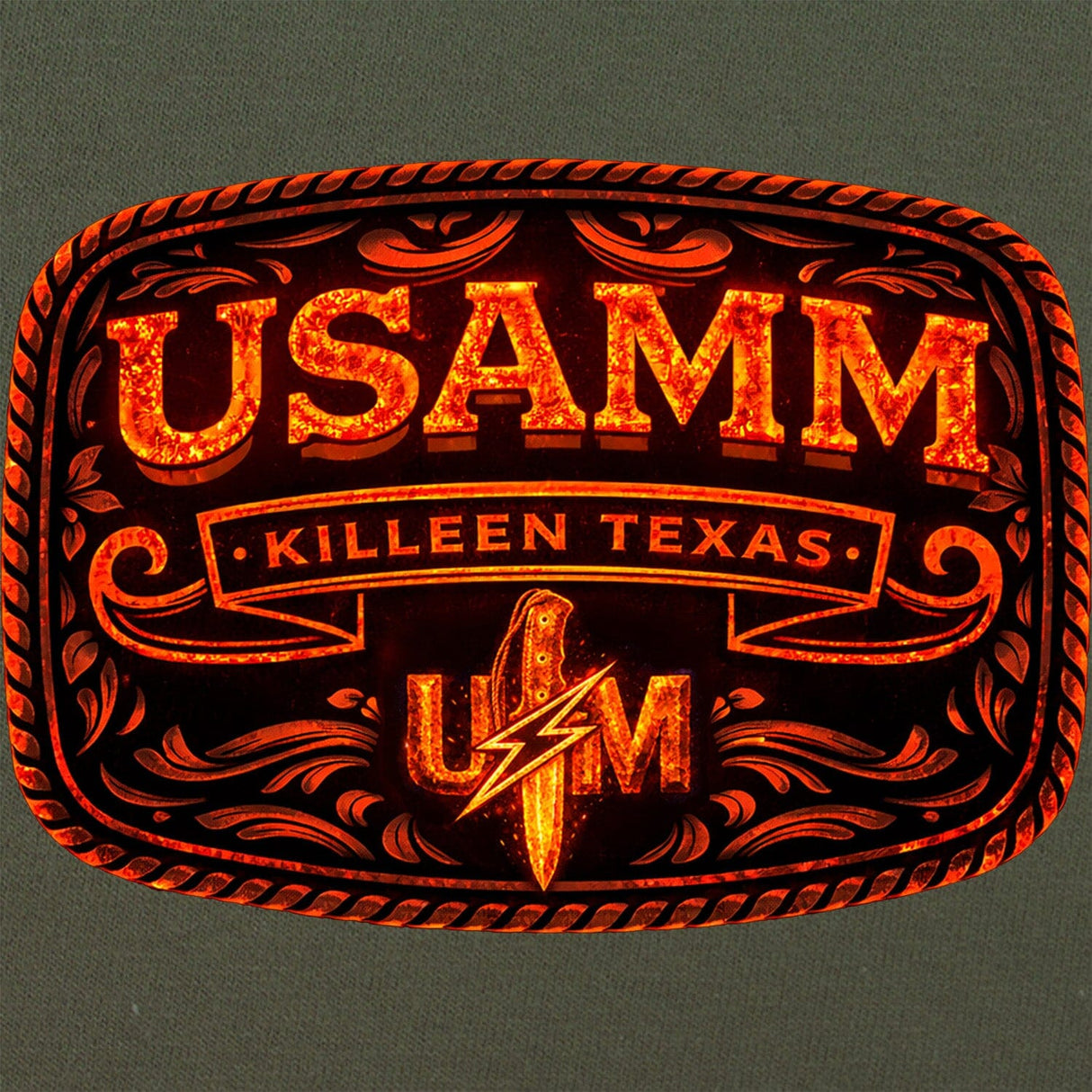USAMM Belt Buckle T-Shirt Shirts