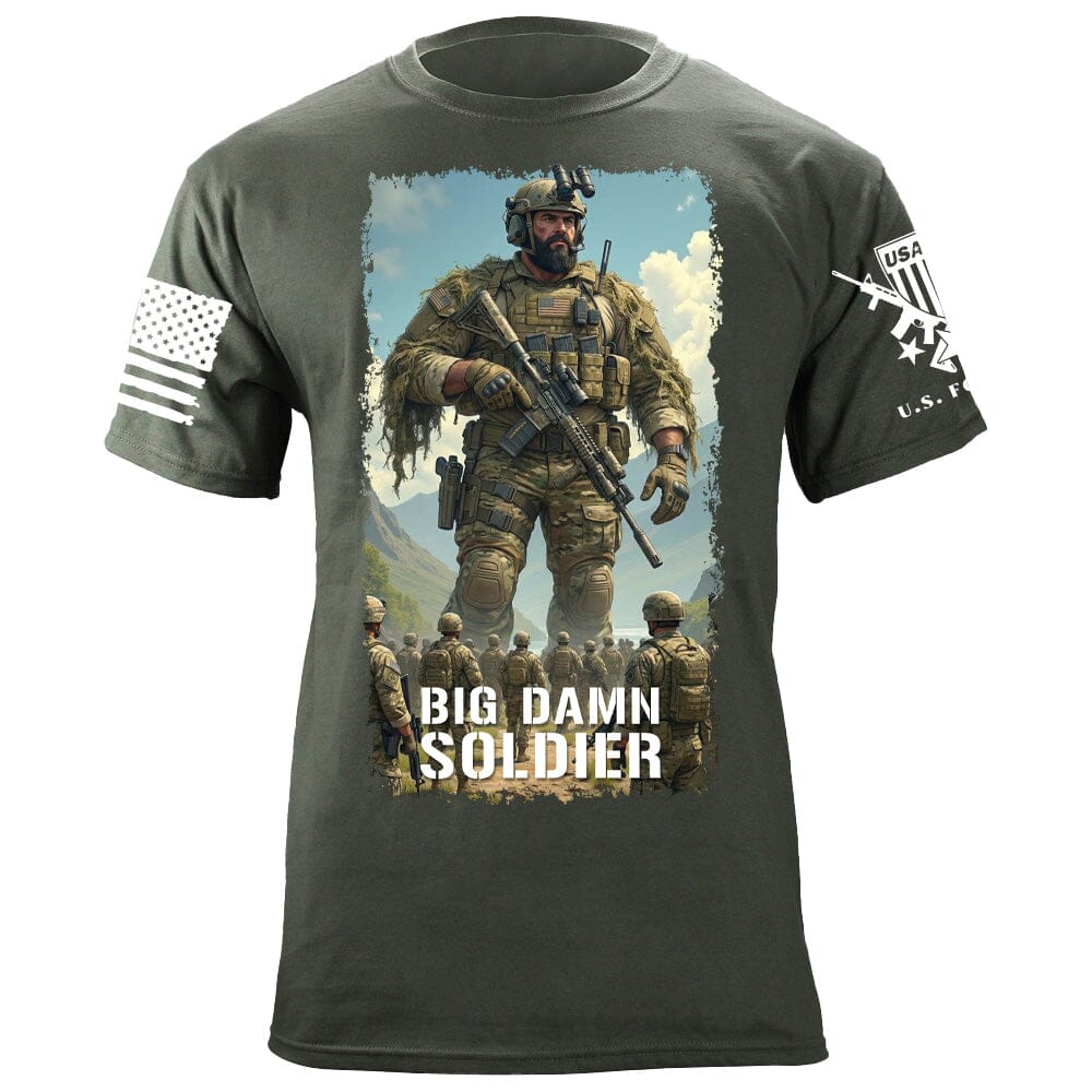 Big Damn Soldier T-Shirt Shirts 88163-S-MG