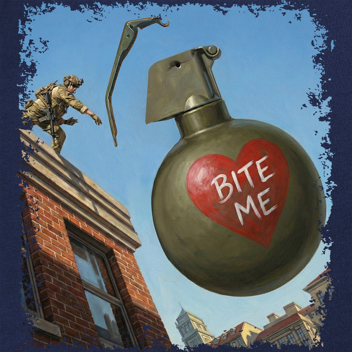 Bite Me Grenade T-Shirt Shirts