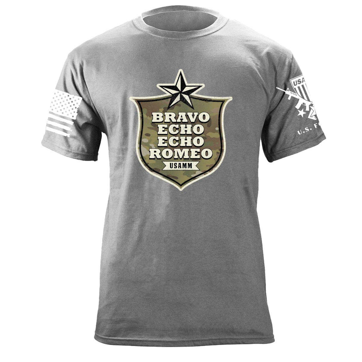 Bravo Echo Echo Romeo Shield T-Shirt Shirts 87153-S-HG