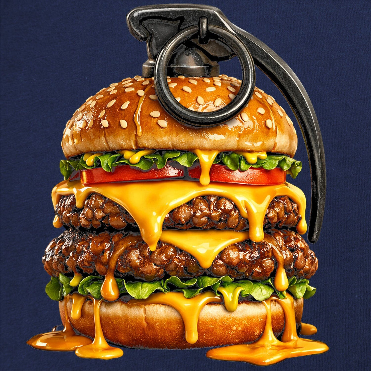 Burgernade T-Shirt (Needs T-Shirt images) Shirts 88169-S-NAVY