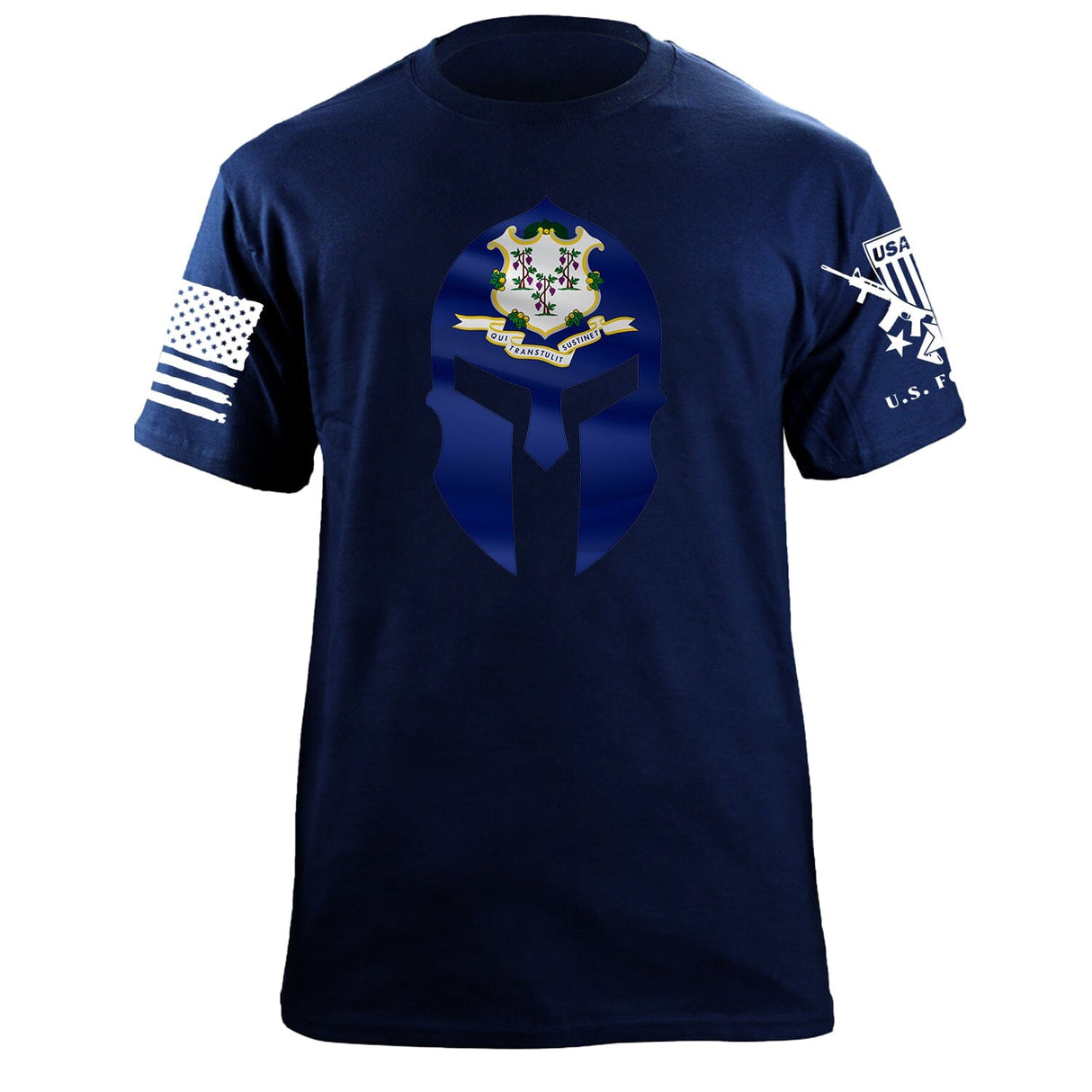 Connecticut Spartan T-Shirt Shirts 87470-S-NAVY