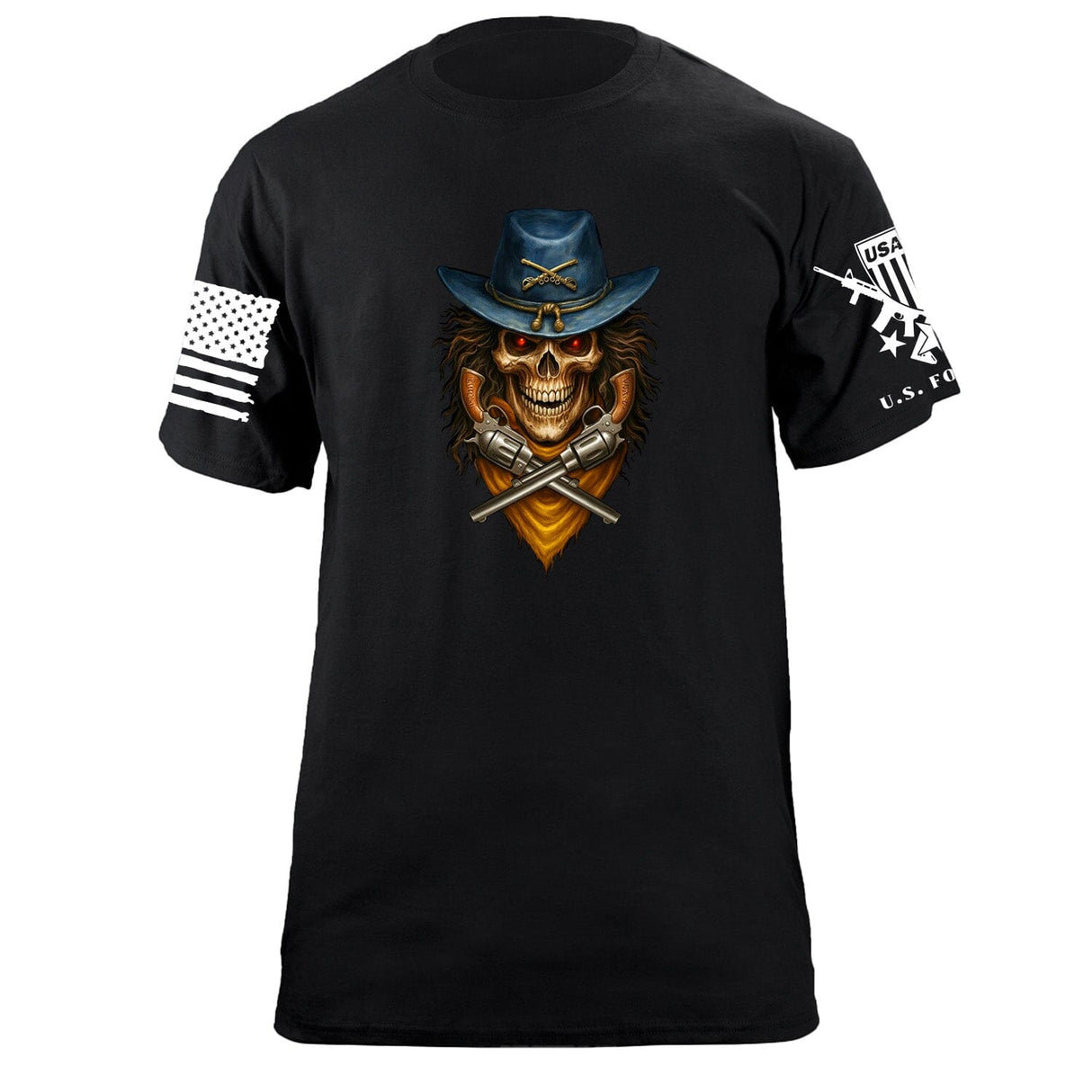 Cavalry Skull T-Shirt Shirts 87420-S-BK