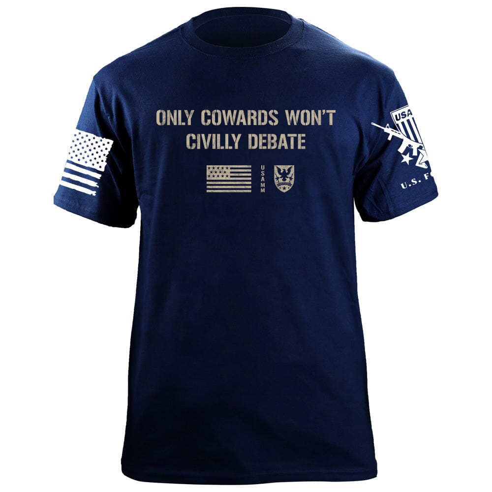 Civilly Debate T-Shirt Shirts 87330-S-NAVY
