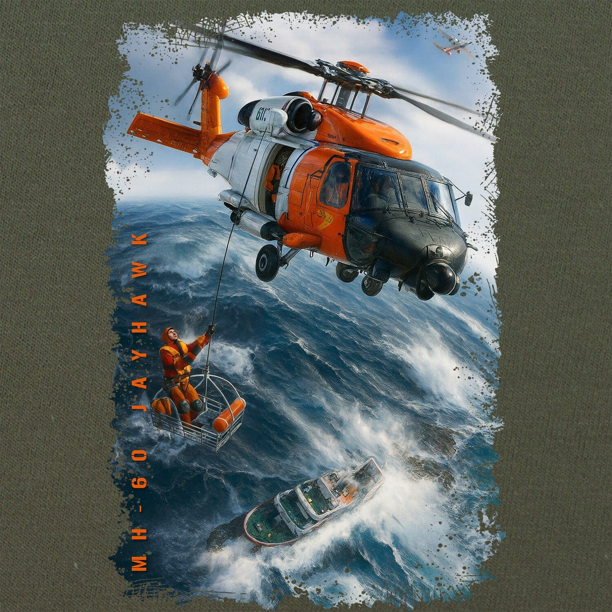 Coast Guard Jayhawk T-Shirt Shirts