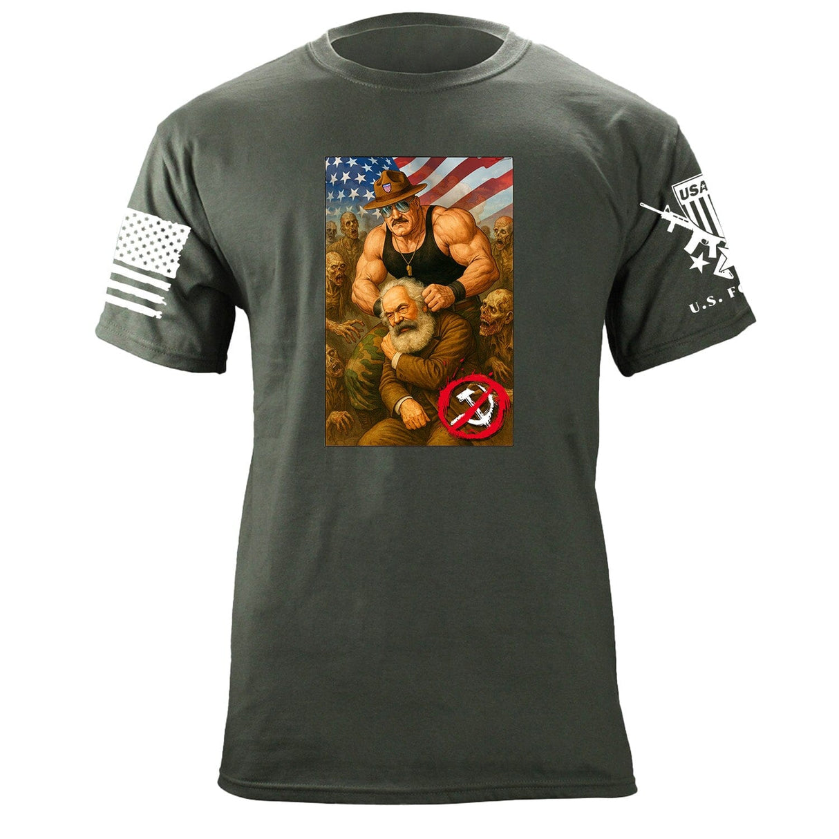 Commie Smasher T-Shirt Shirts 87377-S-MG