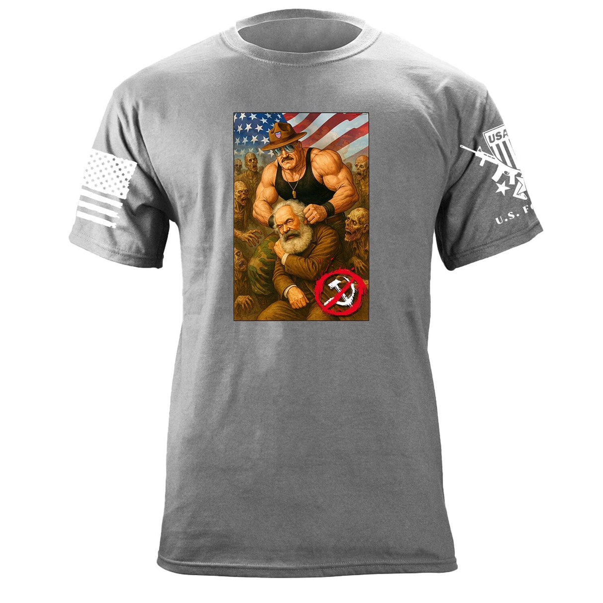 Commie Smasher T-Shirt Shirts 87377-S-HG