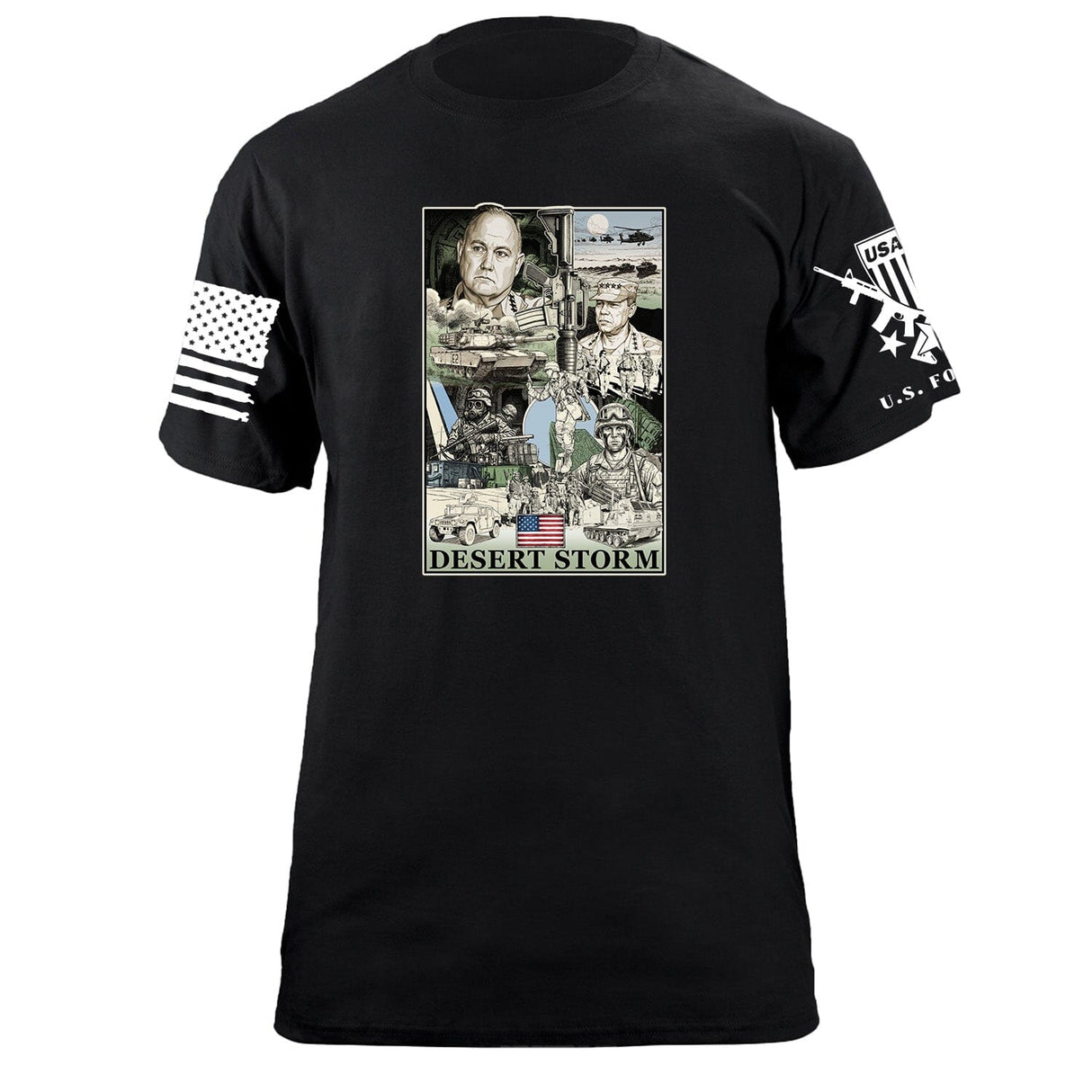 Desert Storm T-Shirt Shirts 87378-S-BK