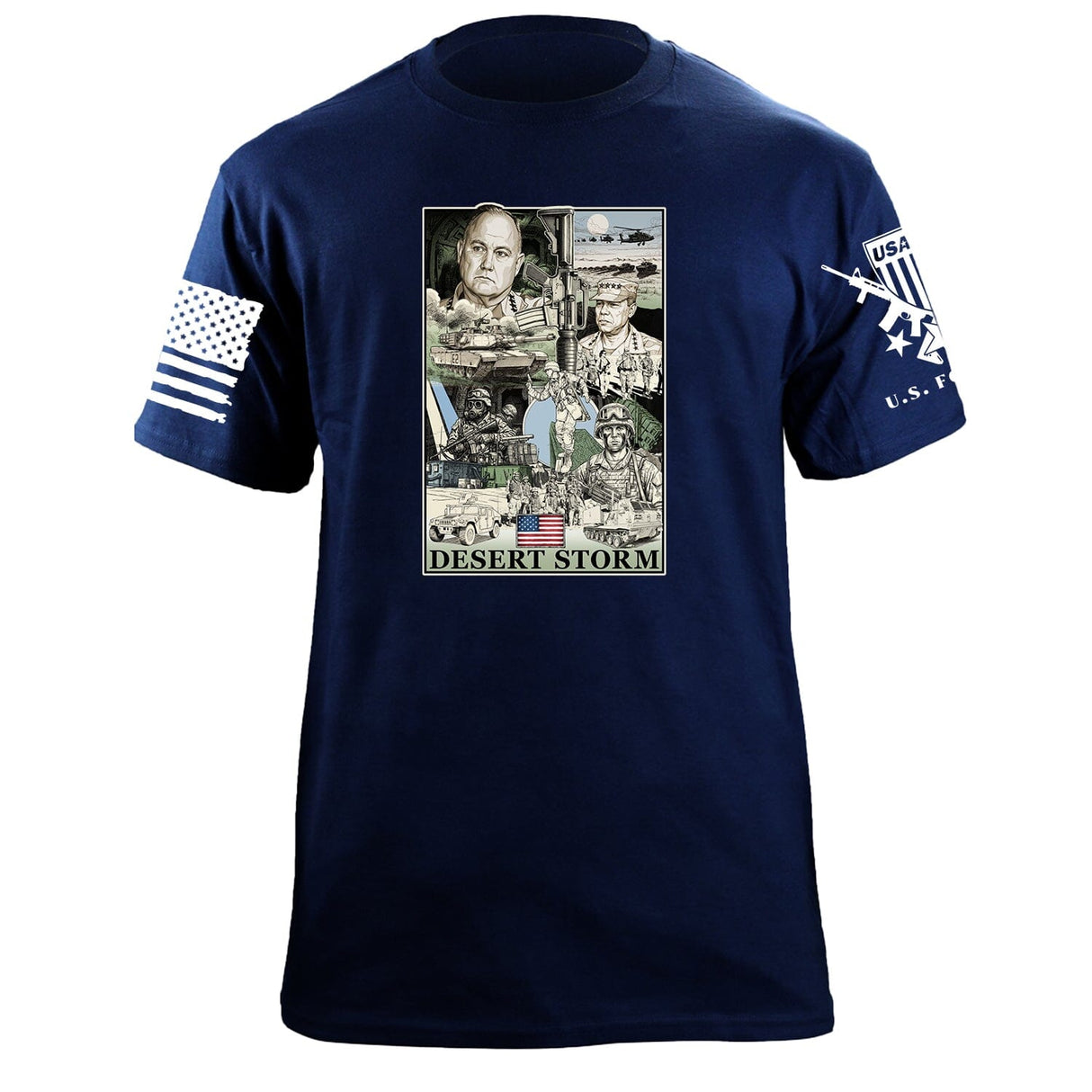 Desert Storm T-Shirt Shirts 87378-S-NAVY