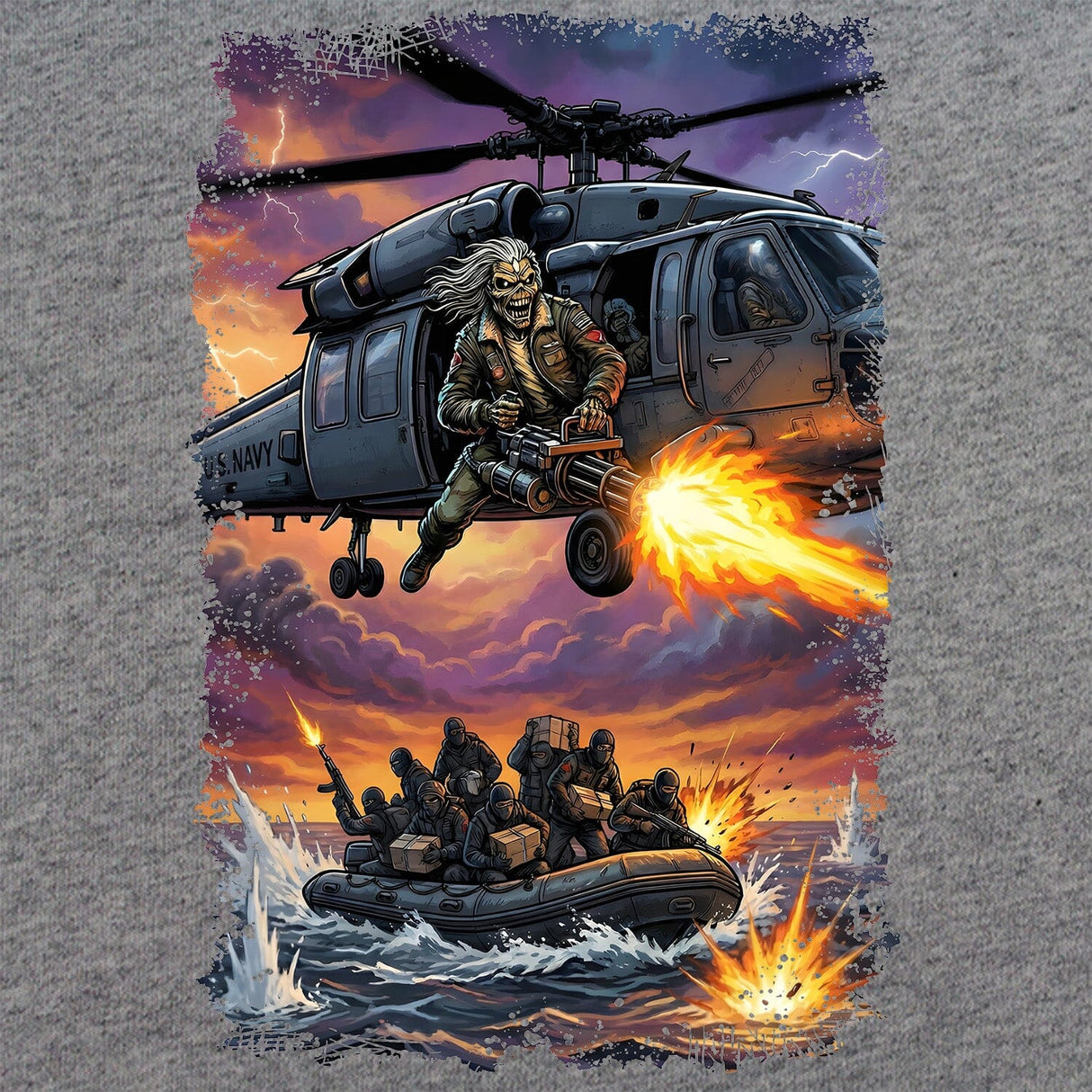 Helo Door Gunner T-Shirt Shirts