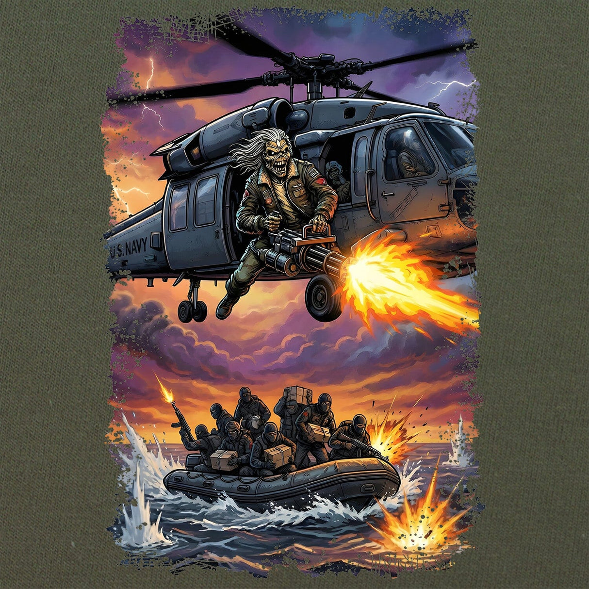 Helo Door Gunner T-Shirt Shirts