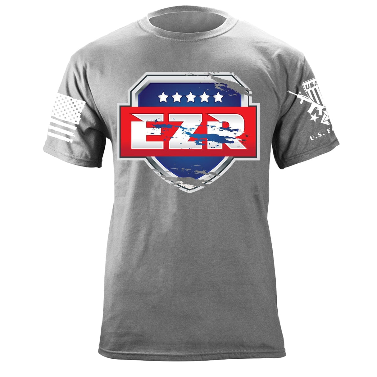 EZR Shield Distressed T-Shirt Shirts 87141-S-HG