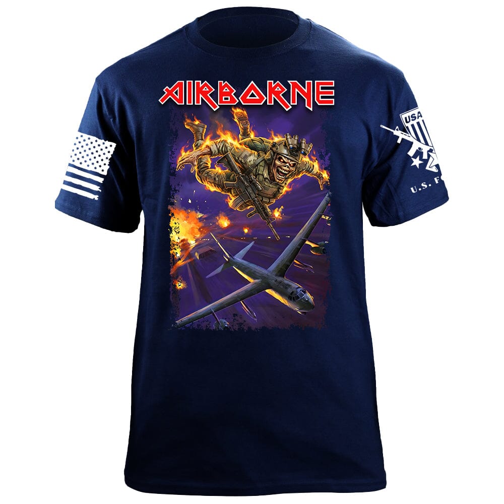 Eddie Airborne T-Shirt Shirts 88070-S-NAVY