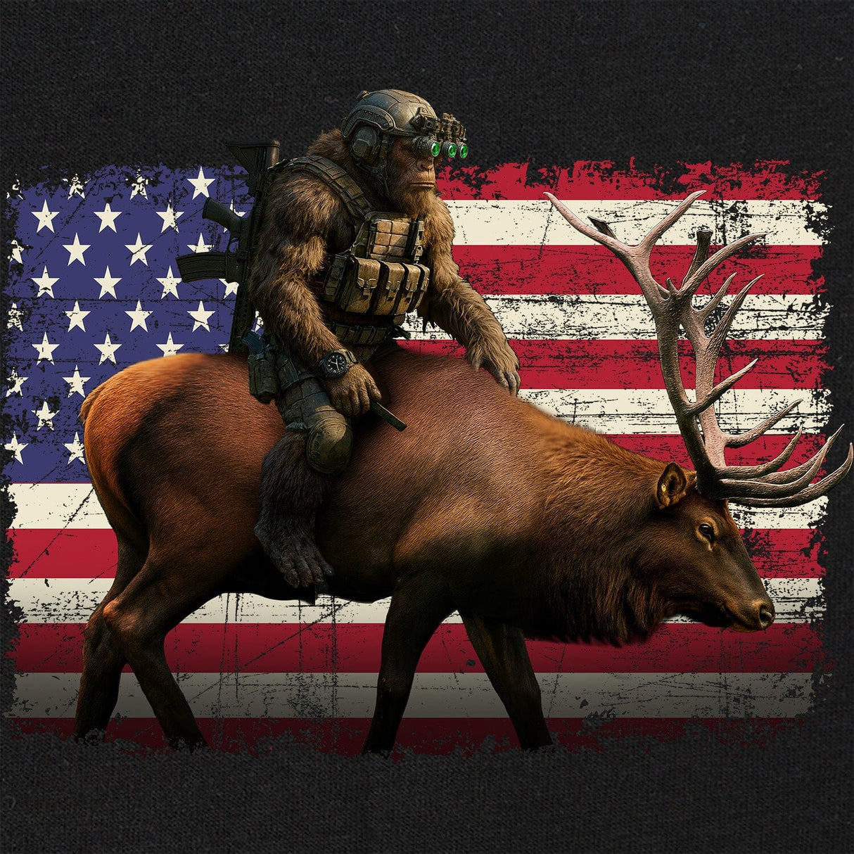 Elk Squatch T-Shirt Shirts