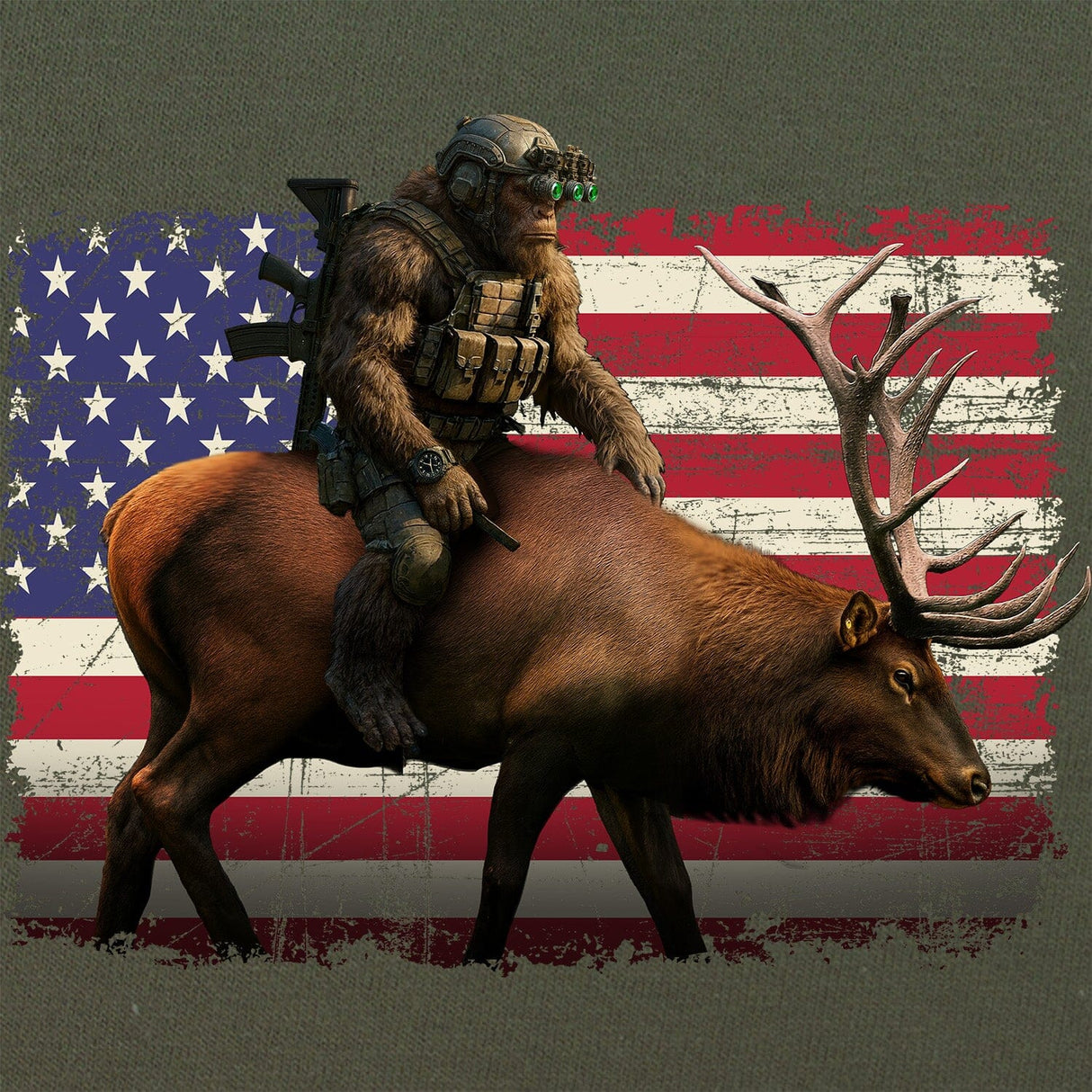 Elk Squatch T-Shirt Shirts