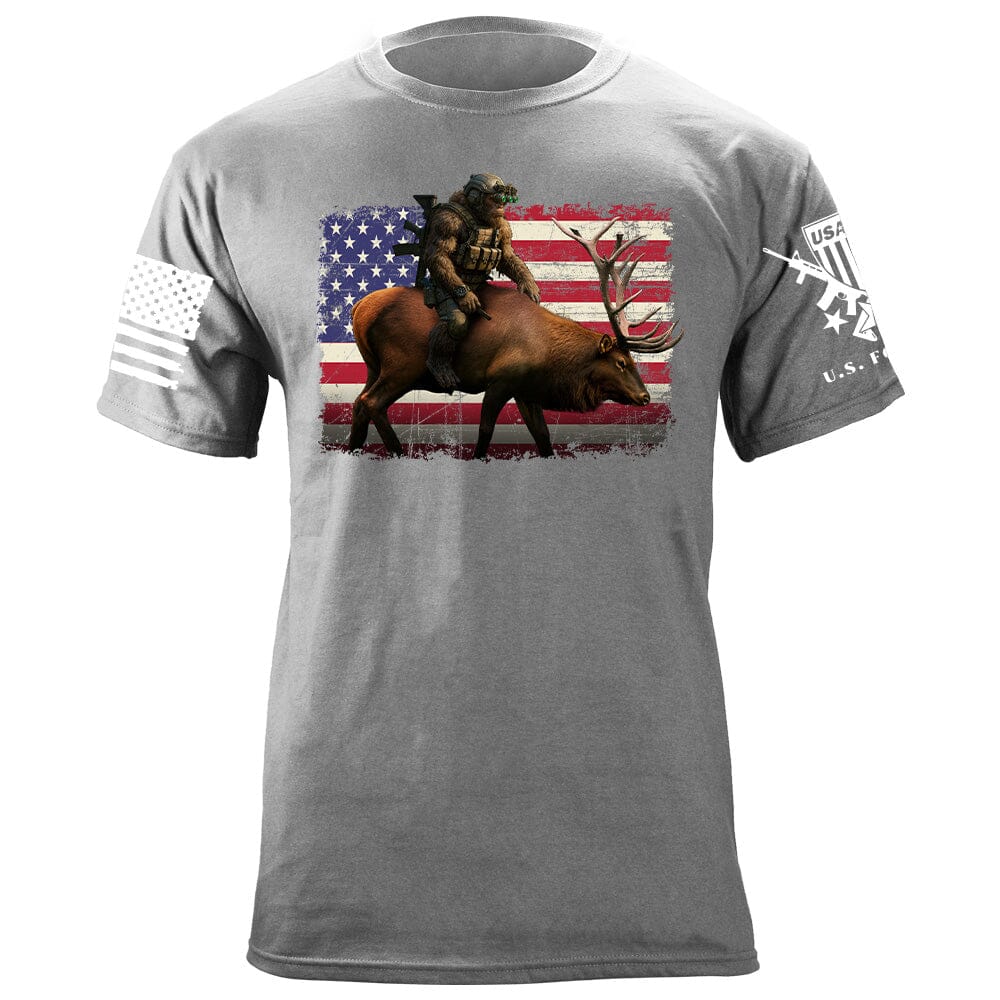 Elk Squatch T-Shirt Shirts 87309-S-HG