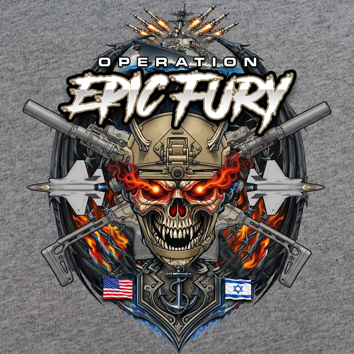 Epic Fury Skull T-Shirt Shirts