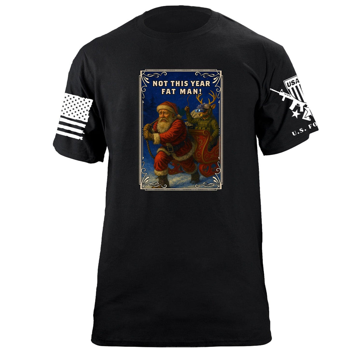 Not This Year Fat Man! T-Shirt Shirts 87288-S-BK