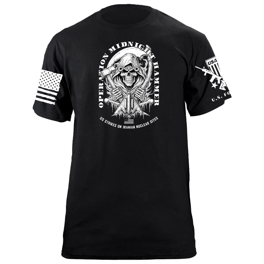 Operation Midnight Hammer B&W T-Shirt Shirts 86359-S-BK