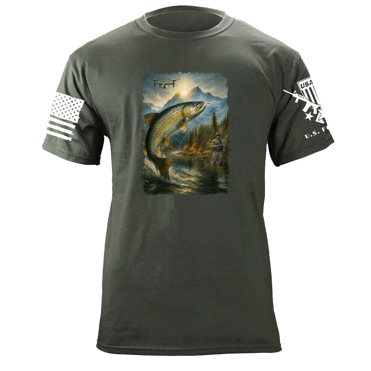 Fly Fishing T-Shirt Shirts 87381-S-MG