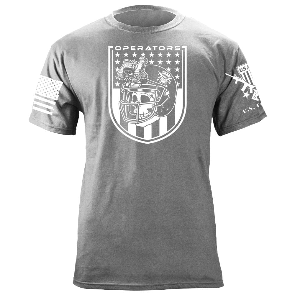 Football Operators Shield 1 color T-Shirt Shirts 87024-S-HG