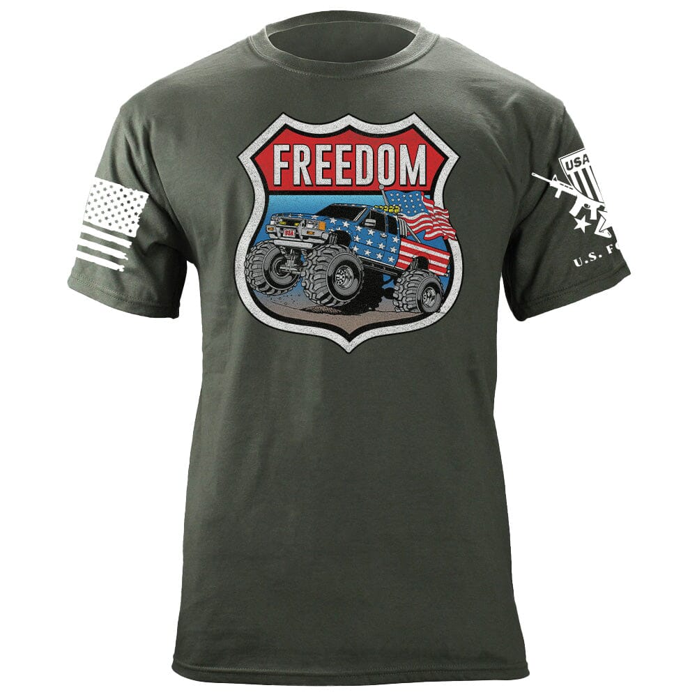 Freedom Monster Truck T-Shirt Shirts 87026-S-MG