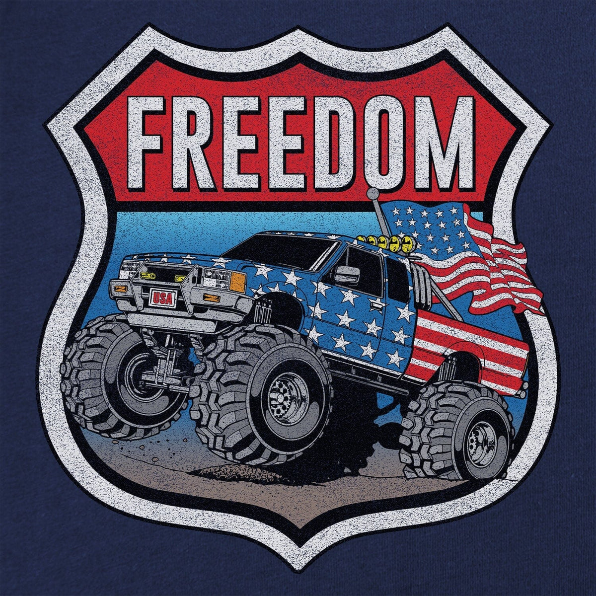 Freedom Monster Truck Hoodie Hoodies