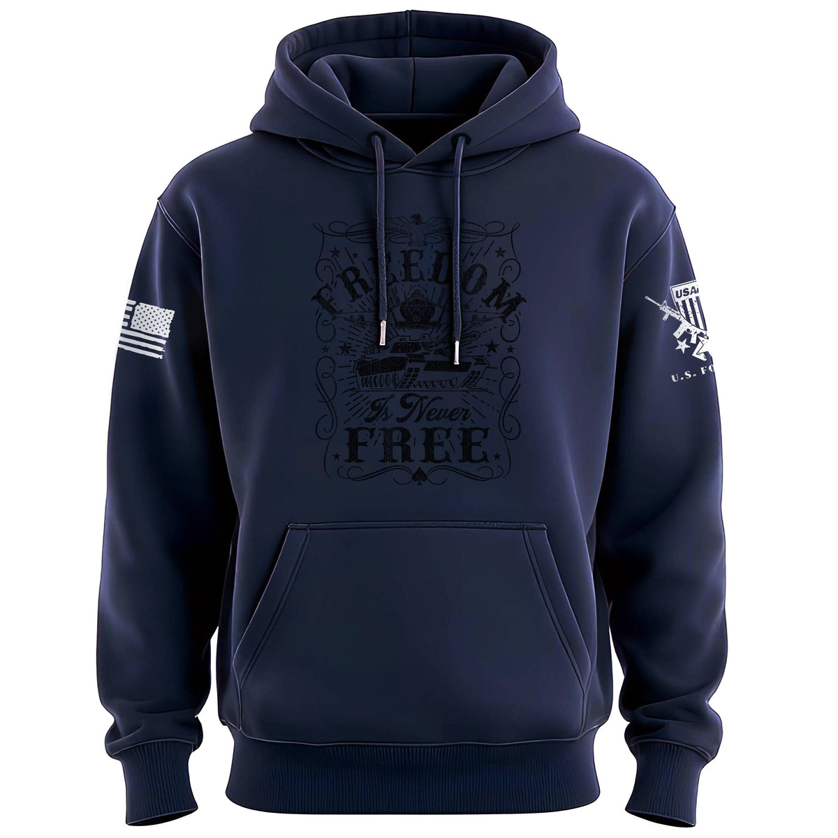 Freedom is Never Free Graphic Hoodie Hoodies