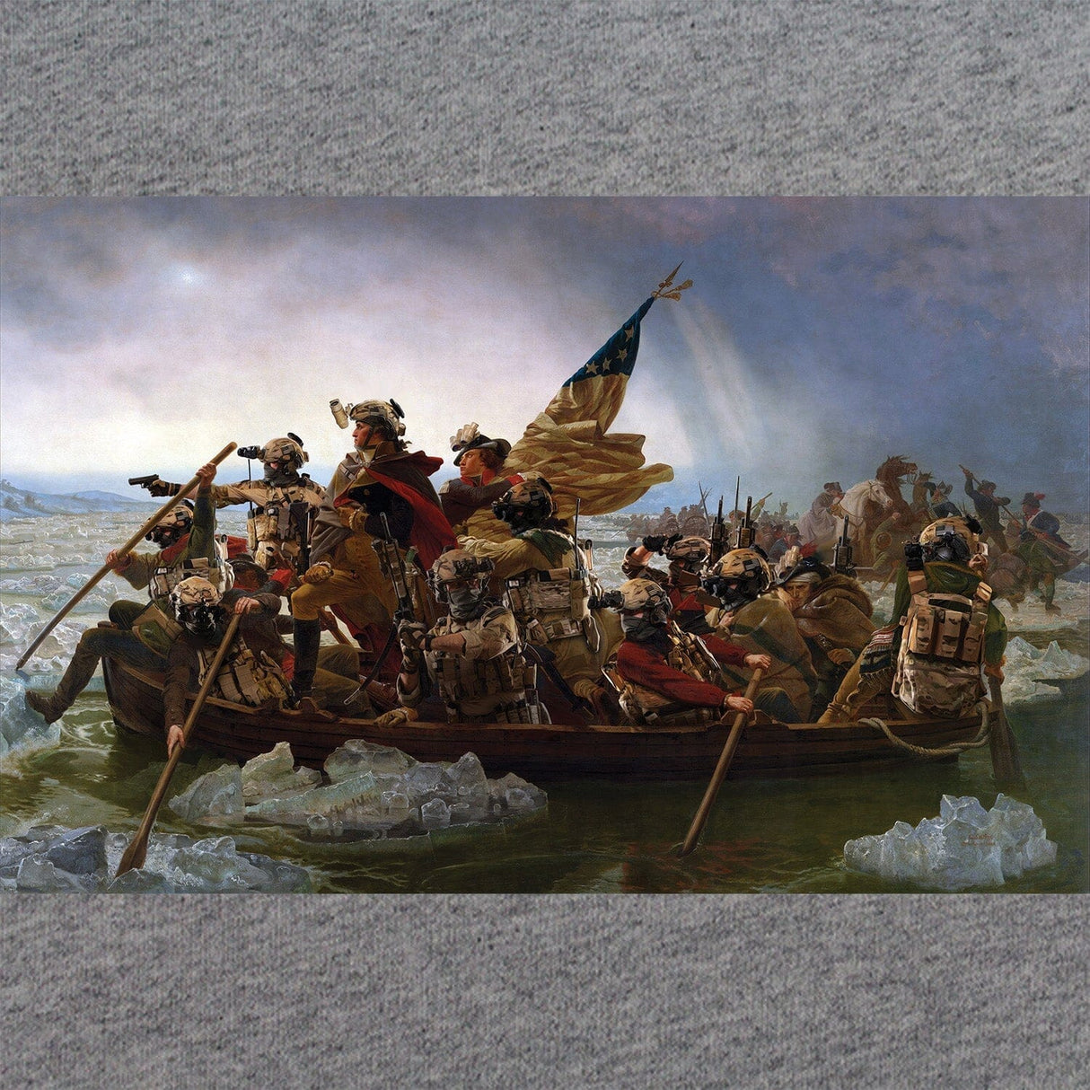 George Washington Crossing The Delaware Operators Hoodie Hoodies