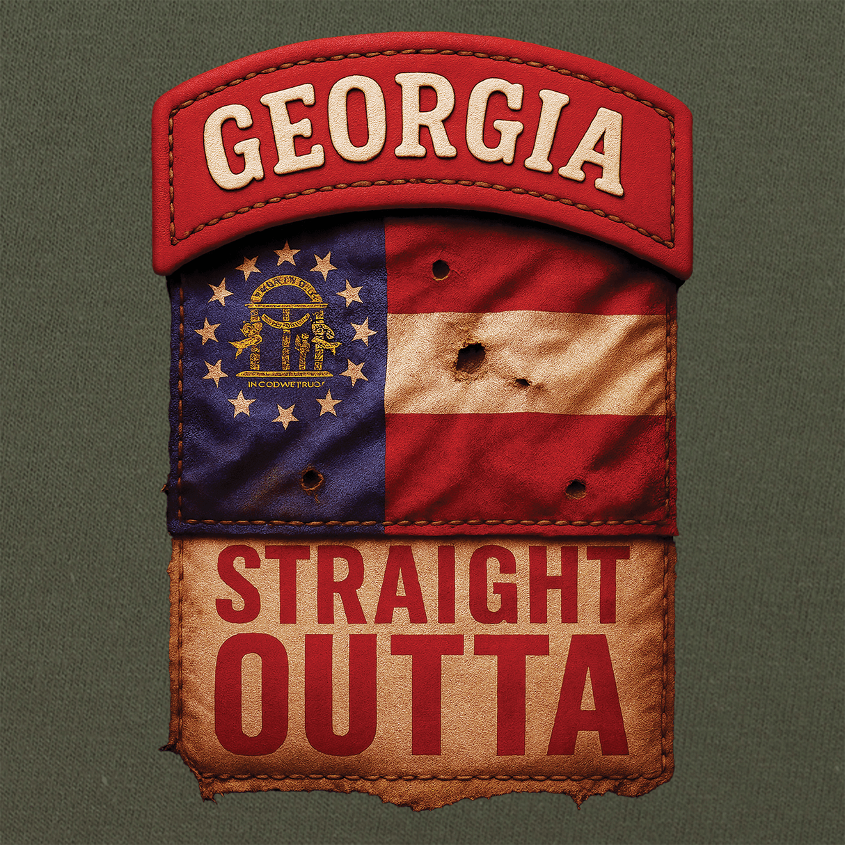 State Tab Shirt: Georgia Shirts
