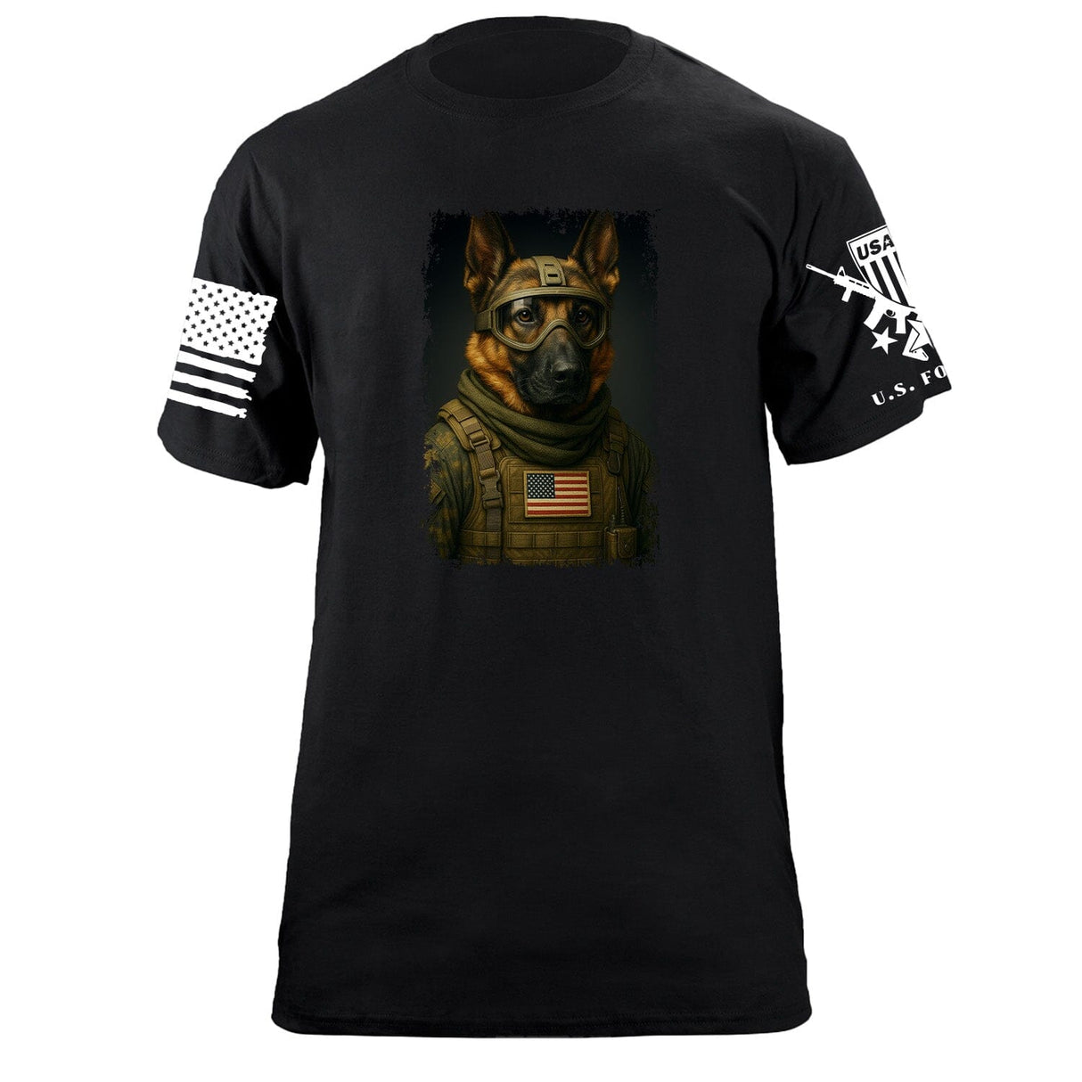 German K9 T-Shirt Shirts 87348-S-BK