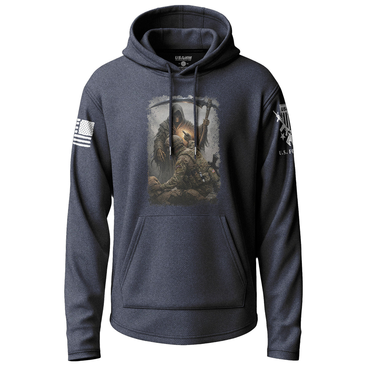 Giving Death The Finger Graphic Lightweight Hoodie